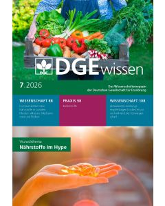 DGEwissen Ausgabe 7/2026 – Nährstoffe im Hype (Download)