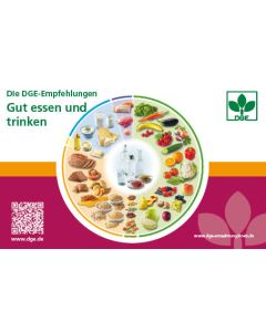 Faltkarte DGE-Empfehlungen (10er Pack)
