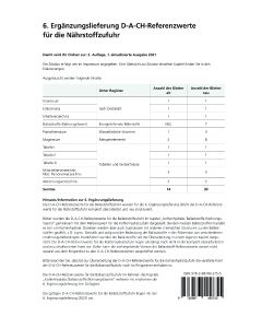 6. Ergänzungslieferung D-A-CH-Referenzwerte