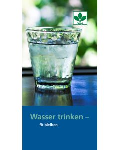 Downloadflyer Wasser trinken - fit bleiben