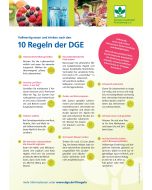 Vollwertig essen und trinken nach den 10 Regeln der DGE - Poster 